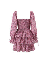 Salma Floral Mini Dress in Pink